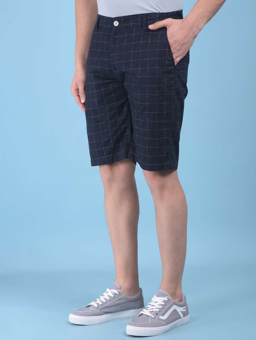 black cotton  shorts - 21021109 -  Standard Image - 2