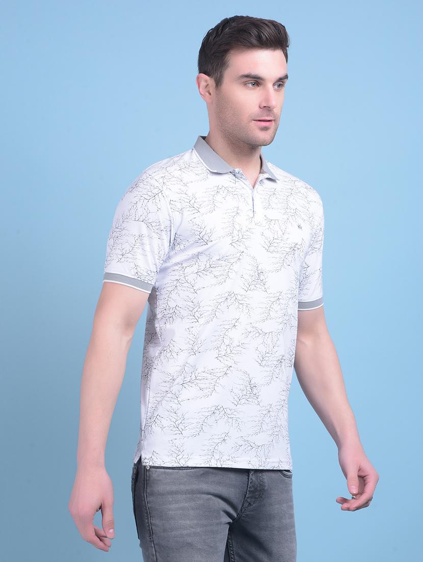 white polyester all over print tshirt - 21021167 - Standard Image - 2