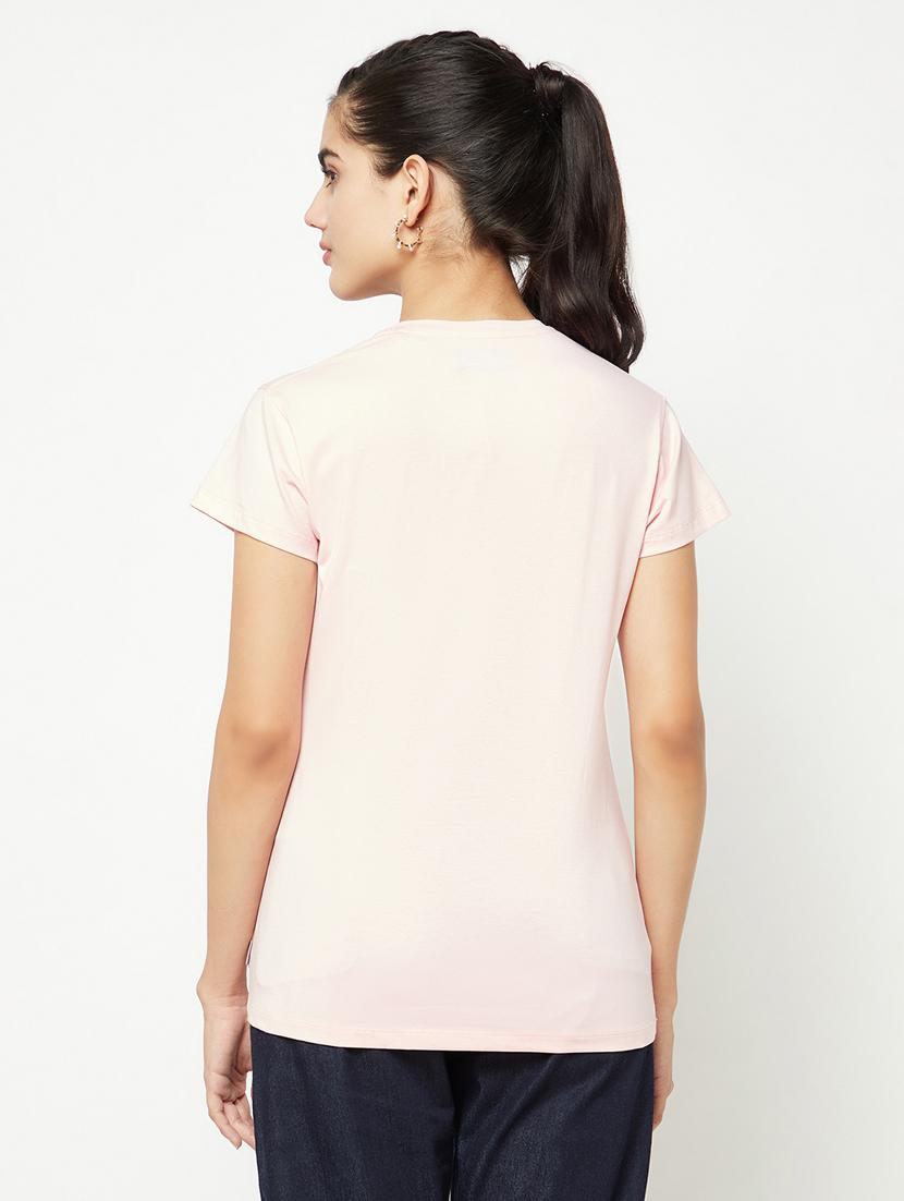 pink cotton regular tshirt - 21021306 - Standard Image - 2