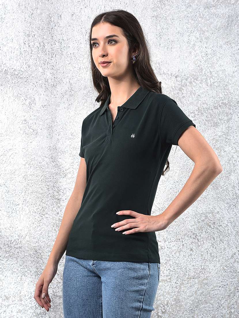 green cotton regular tshirt - 21021309 -  Standard Image - 2
