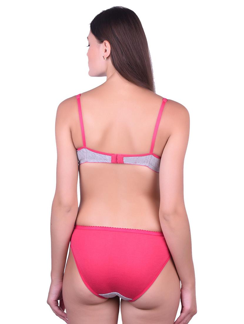 women color block bra and panty set - 21021680 - Standard Image - 2