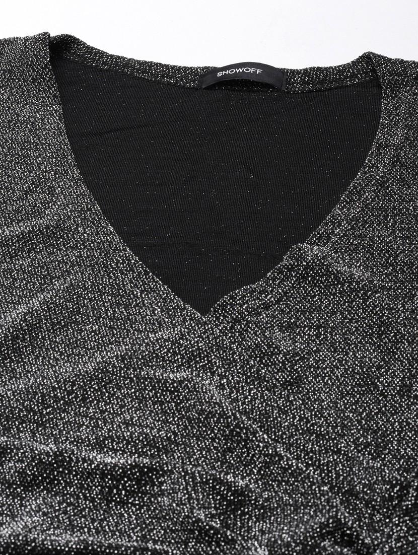 women's overlap neck asymmetric dress - 21023279 - Standard Image - 7