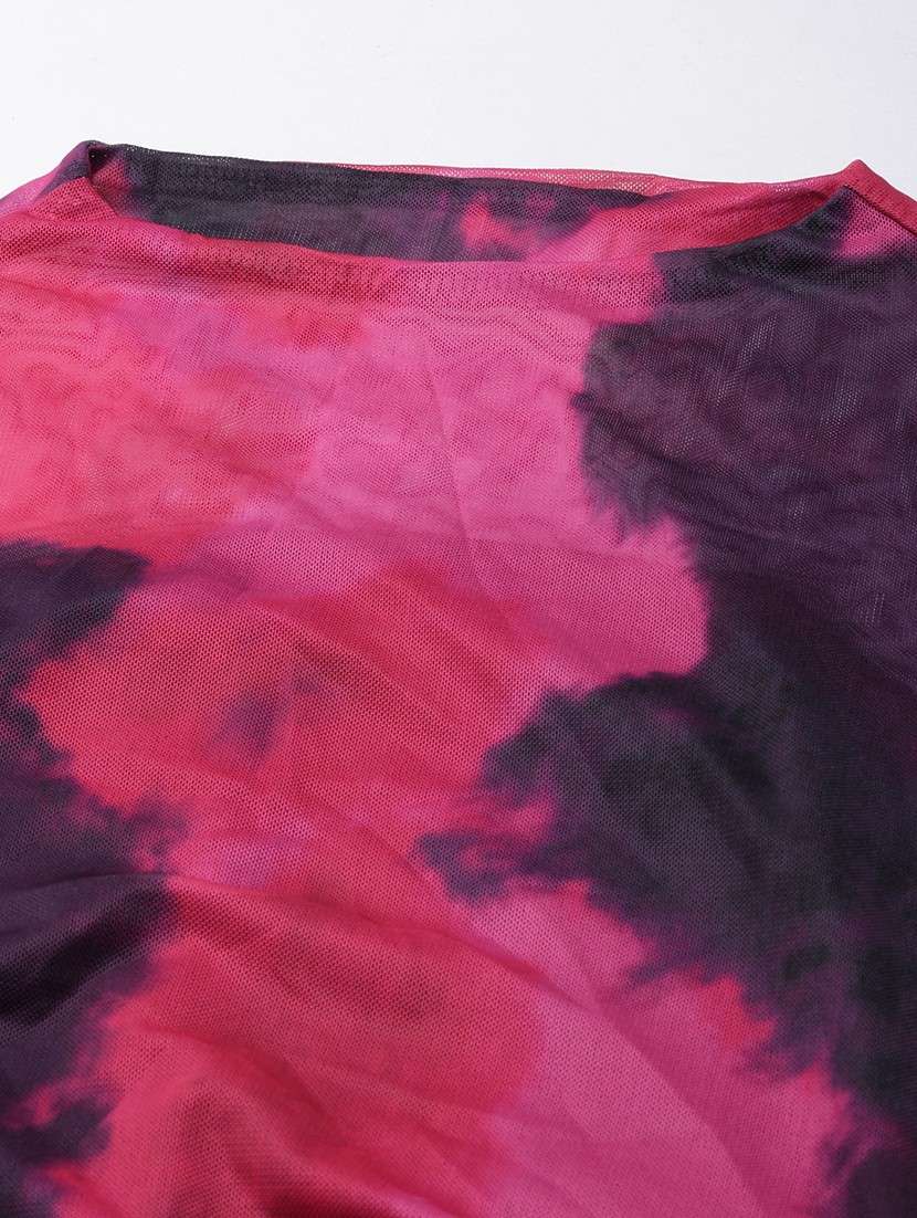 women tie & dyed bodycon dress - 21023282 - Standard Image - 7