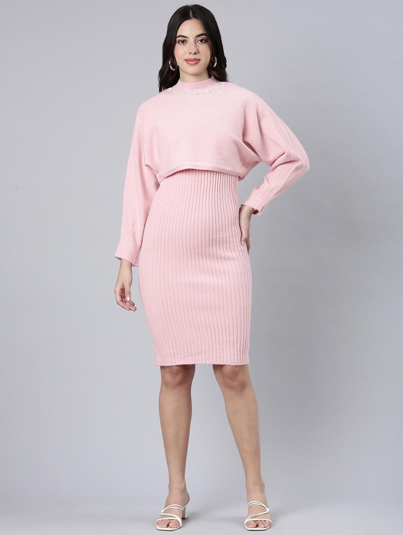 women solid color bodycon dress - 21023291 - Standard Image - 2