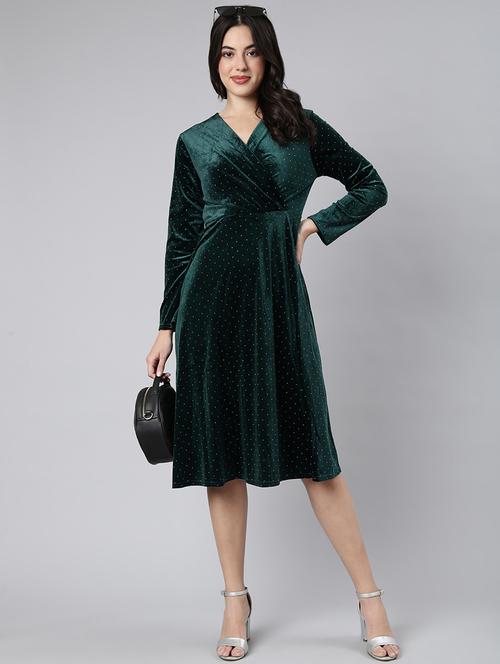 women v neck a-line dress - 21023295 -  Standard Image - 0