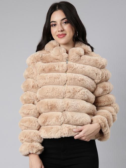 women long sleeved solid quilted jacket - 21023306 - Standard Image - 0