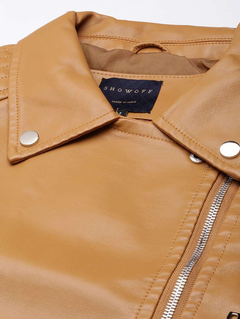 women long sleeved solid biker jacket - 21023309 -  Standard Image - 7