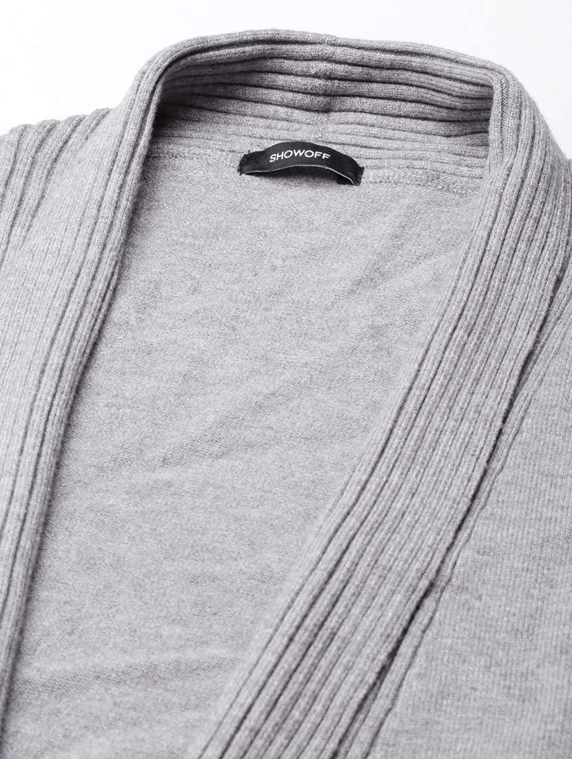 women long sleeved solid regular shrug - 21023314 -  Standard Image - 7