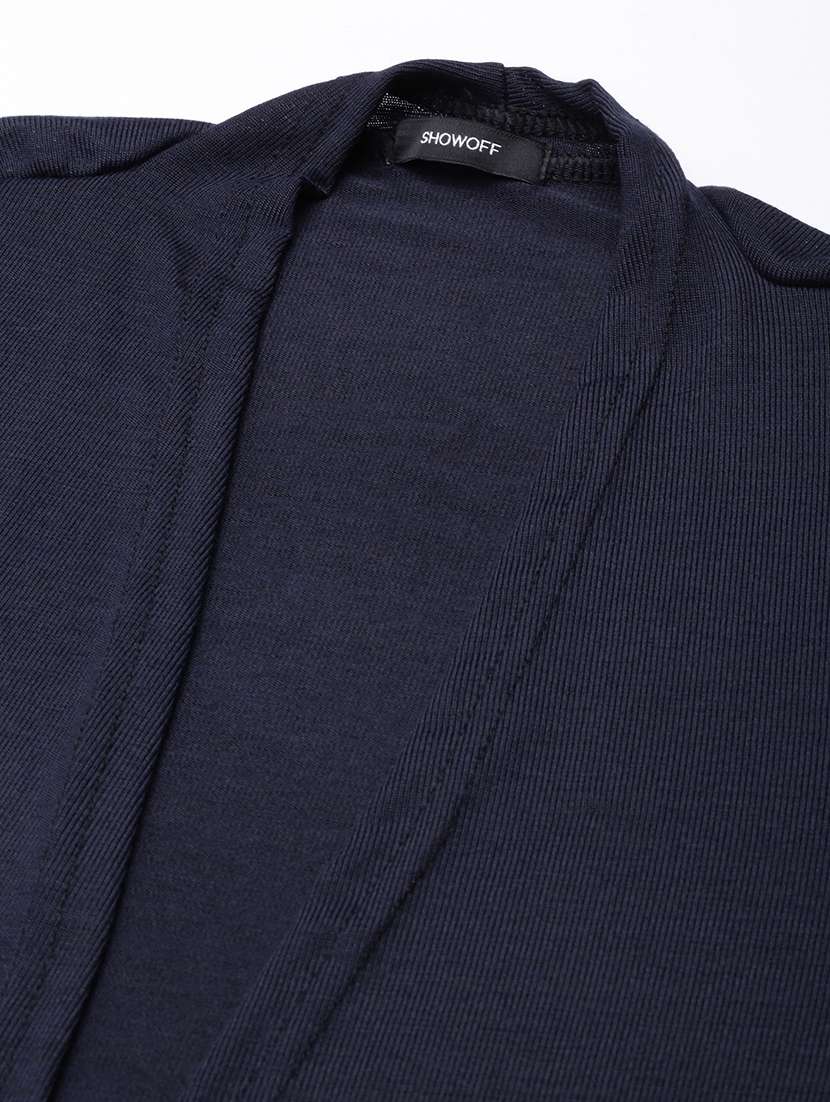 navy blue acrylic shrug - 21023321 - Standard Image - 7