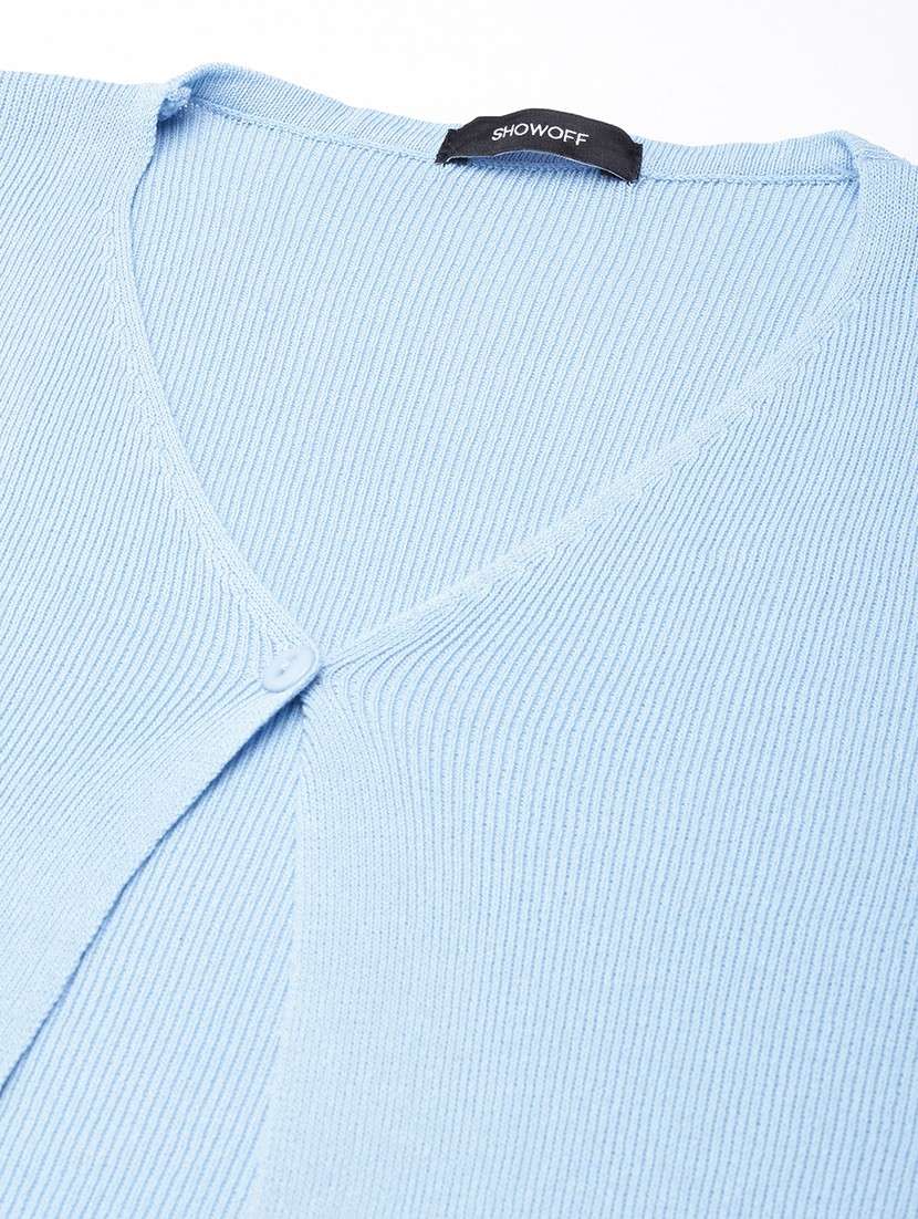 women long sleeved solid regular shrug - 21023327 -  Standard Image - 7