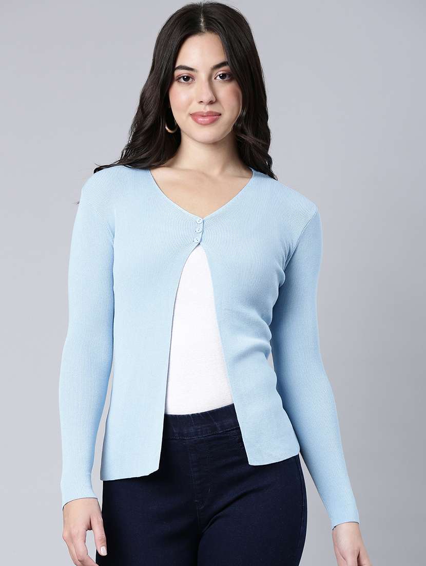 women long sleeved solid regular pullover