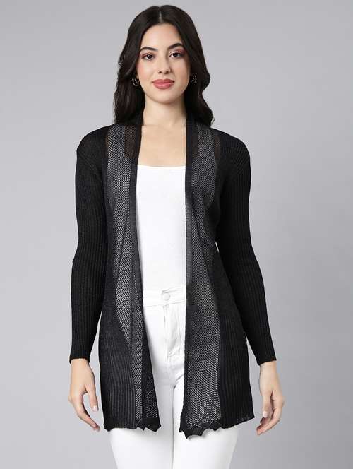 black acrylic regular shrug - 21023336 -  Standard Image - 0