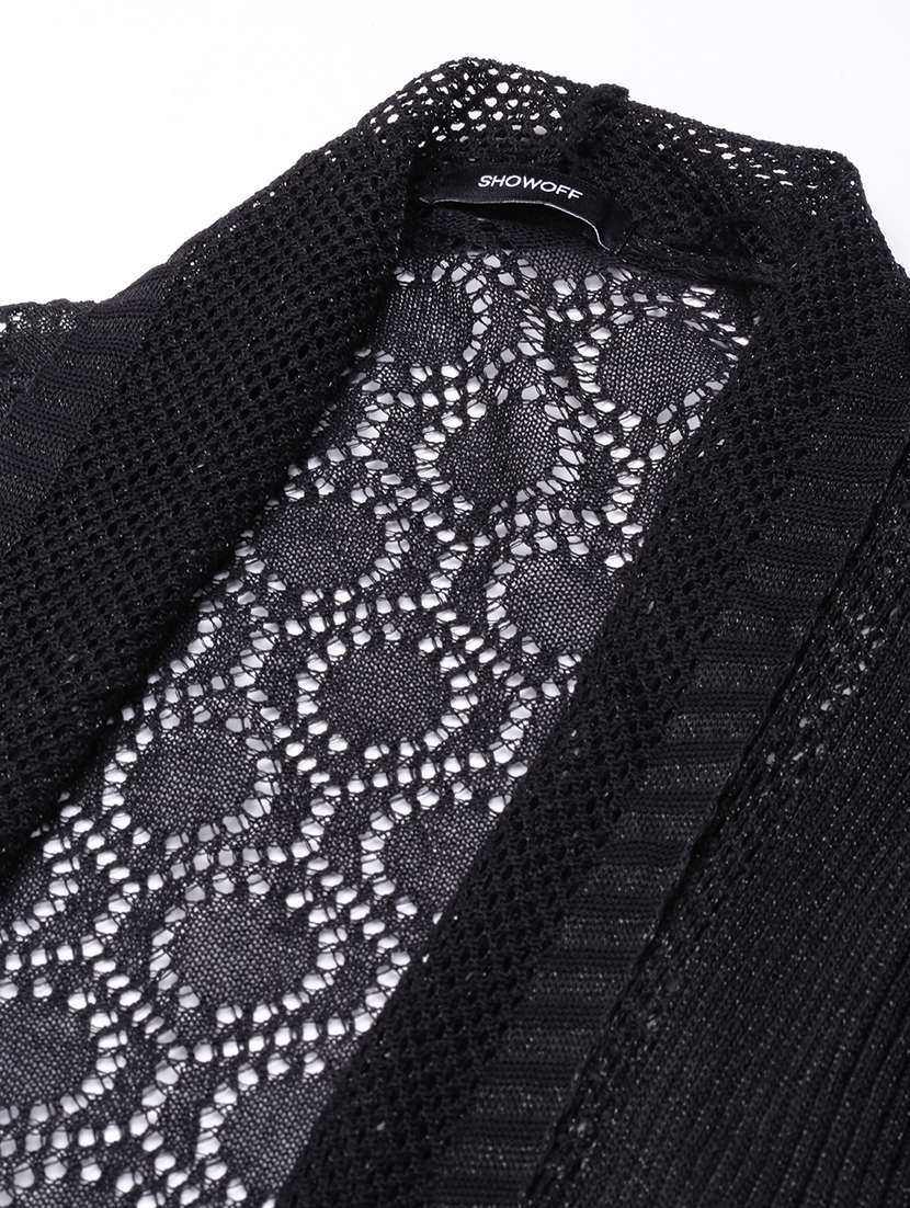 black acrylic regular shrug - 21023336 -  Standard Image - 7