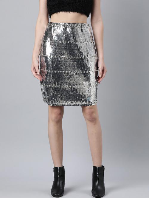 women mid-rise self-designed pencil skirt - 21023361 - Standard Image - 0