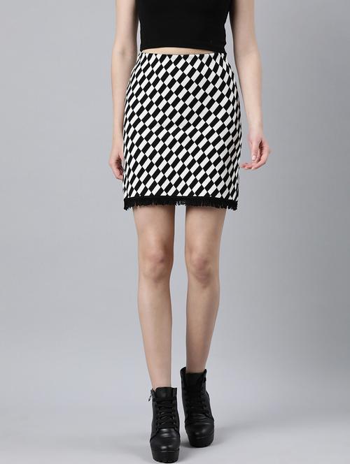 women mid-rise self-designed pencil skirt - 21023362 - Standard Image - 0