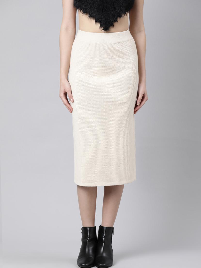 women mid-rise self-designed straight skirt - 21023428 - Zoom Image - 0