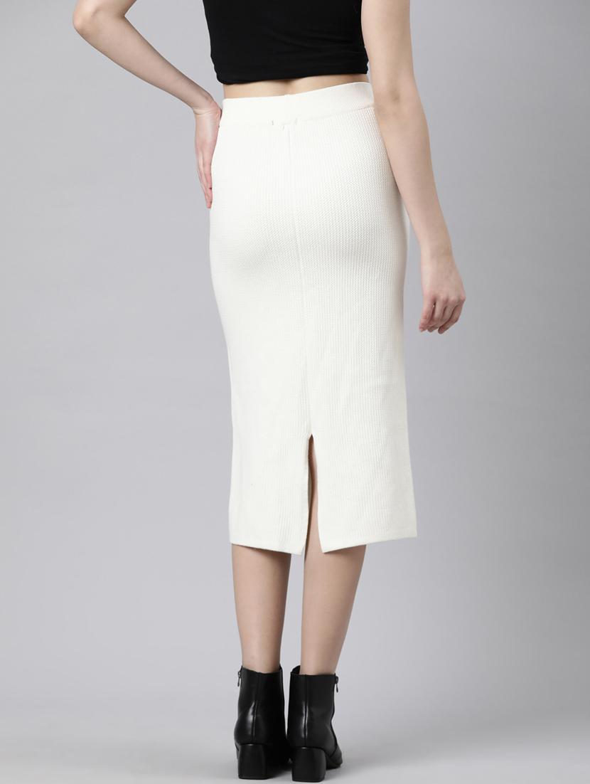 women mid-rise self-designed straight skirt - 21023429 - Standard Image - 2