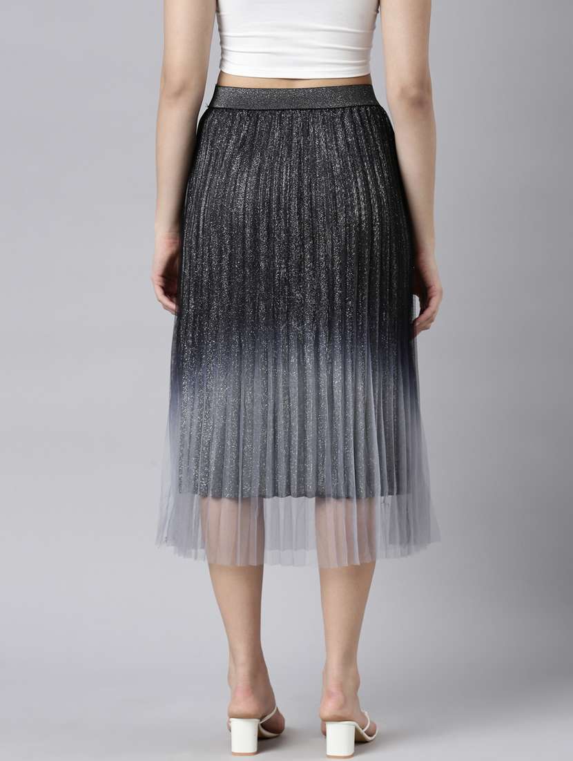 women mid-rise ombre flared skirt - 21023435 -  Standard Image - 2