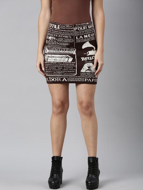 women mid-rise self-designed pencil skirt - 21023441 - Standard Image - 0