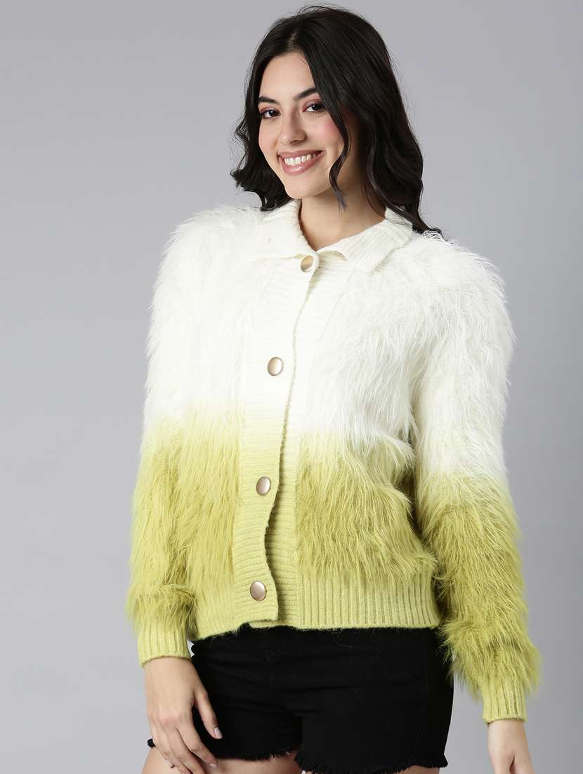 women ombre acrylic cardigan - 21023509 - Standard Image - 2