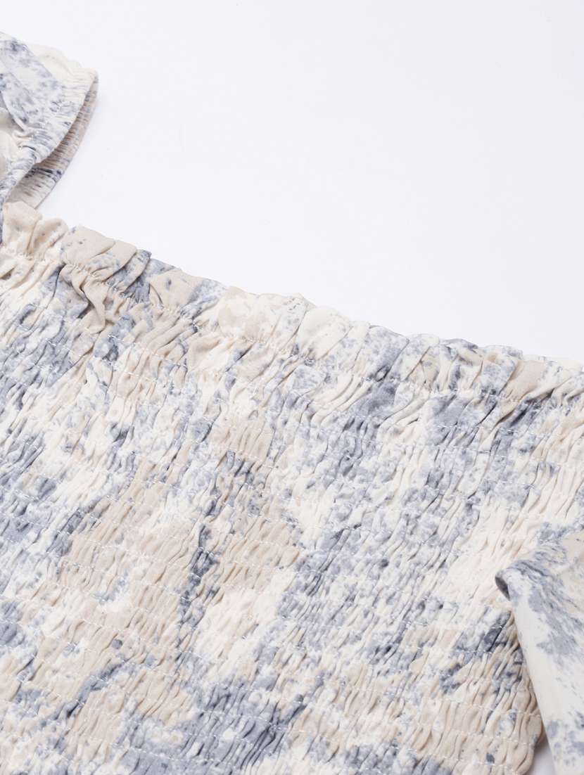 women abstract printed peplum top - 21023644 -  Standard Image - 7