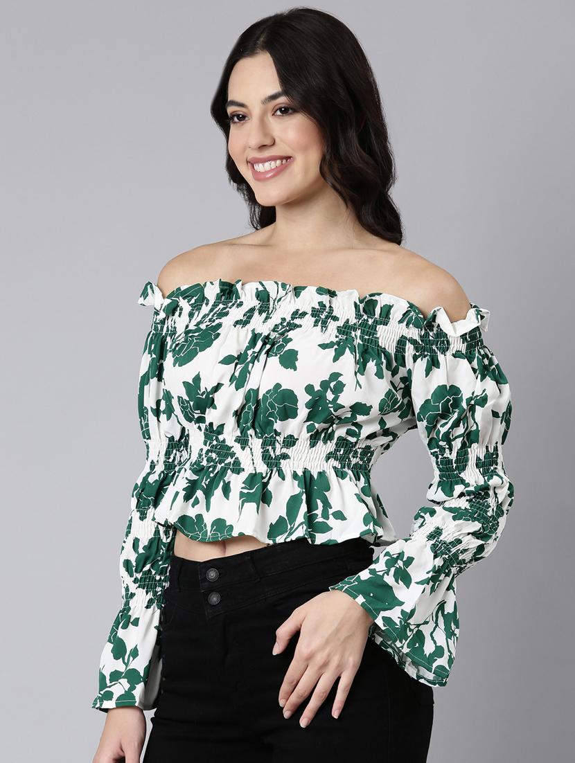 women floral printed peplum top - 21023646 - Standard Image - 2