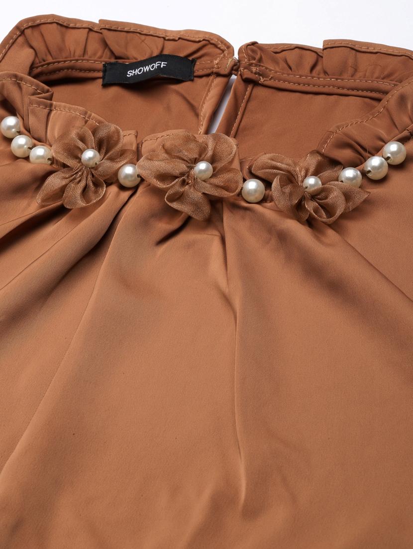 women solid color regular top - 21023658 - Standard Image - 7