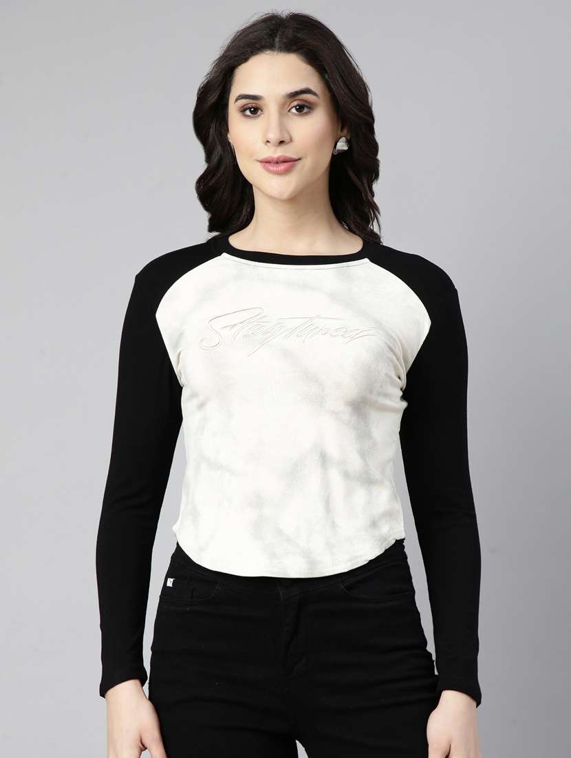 women color block regular top
