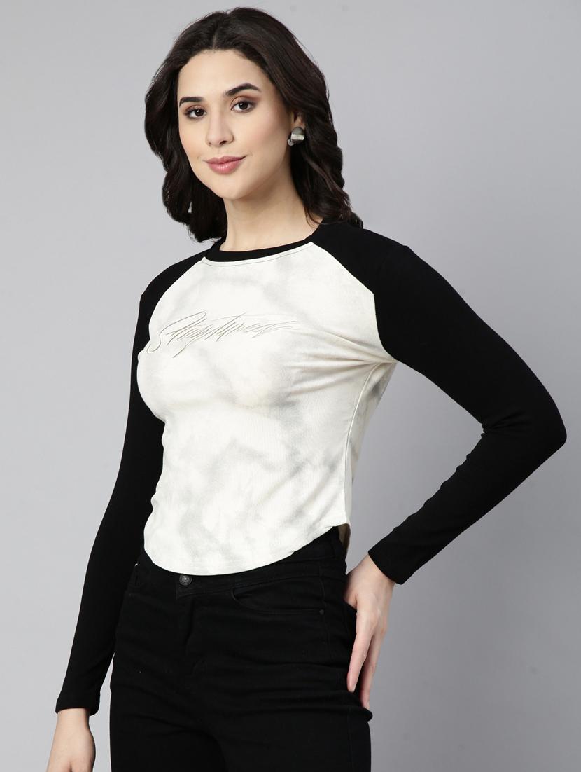 women color block regular top - 21023671 - Standard Image - 2