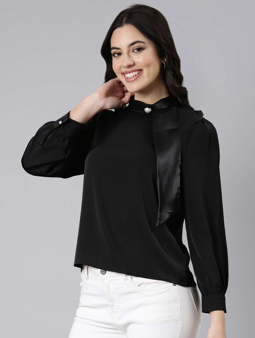 women solid color regular top - 21023672 -  Standard Image - 2