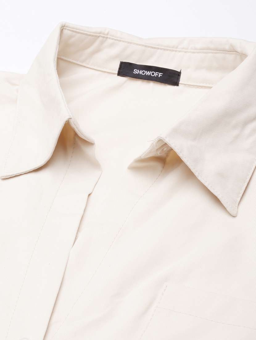 women solid color shirt top - 21023681 - Standard Image - 7