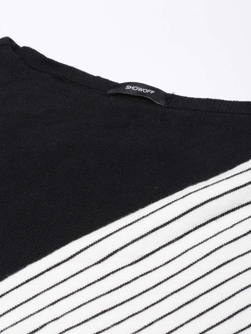 women stripes printed boxy top - 21023683 -  Standard Image - 7