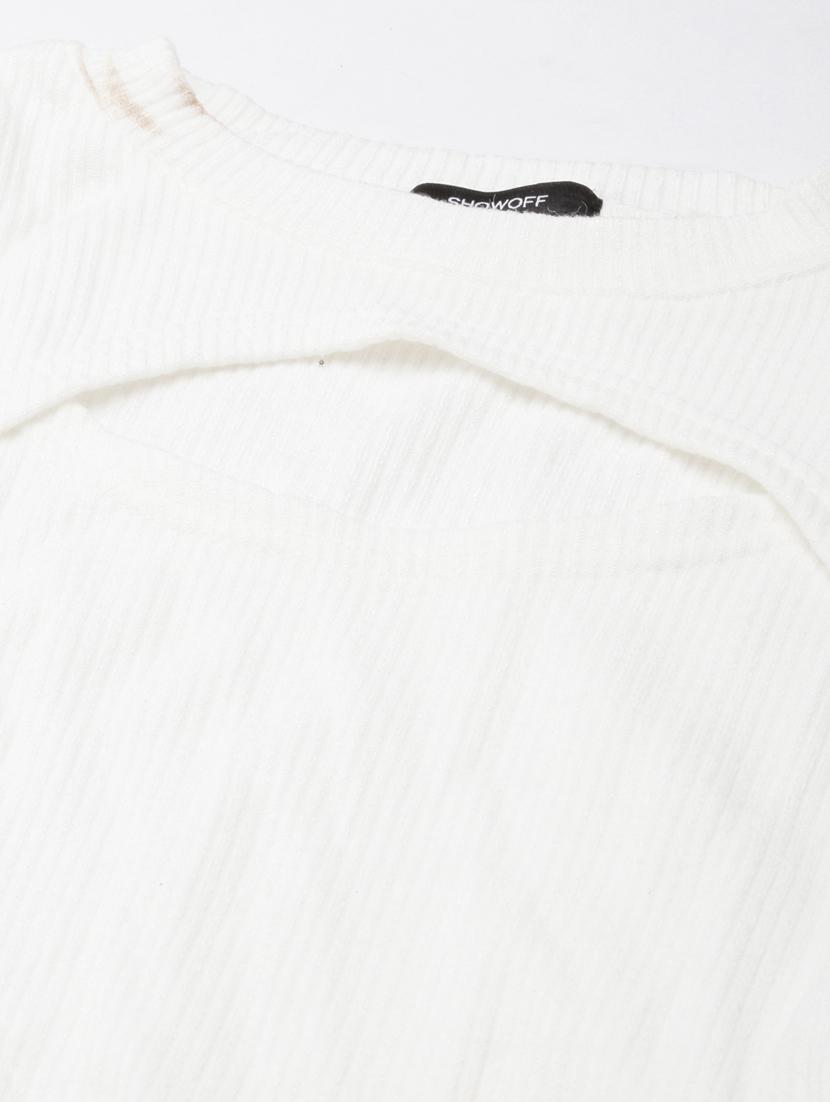 white acrylic crop top - 21023728 - Standard Image - 7