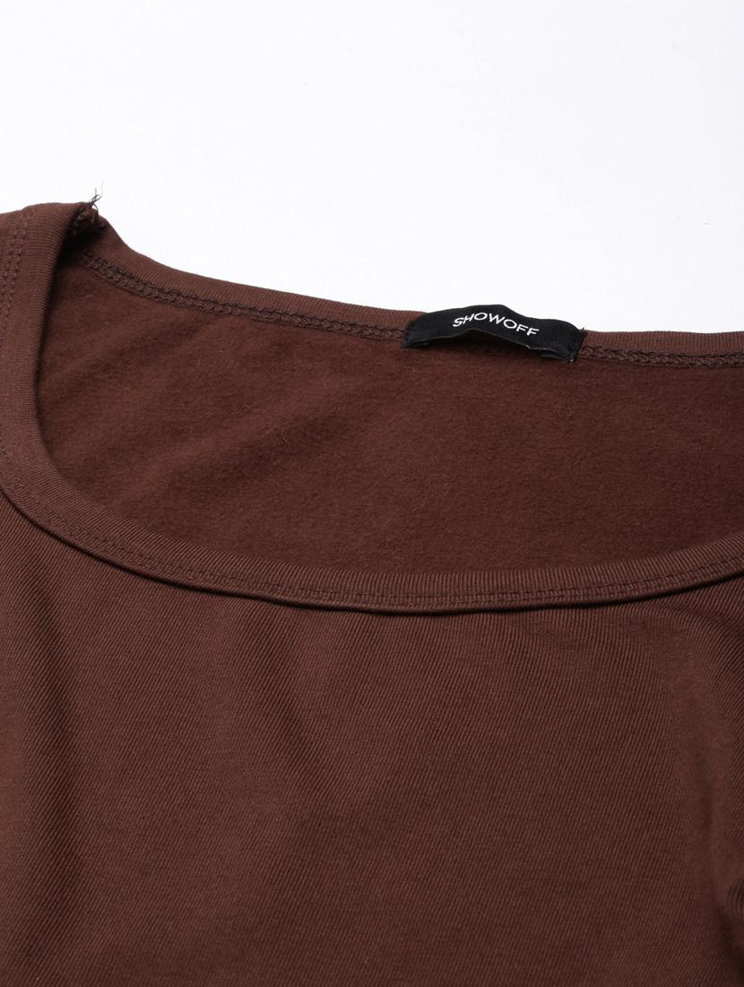 women solid color asymmetric top - 21023737 - Standard Image - 7