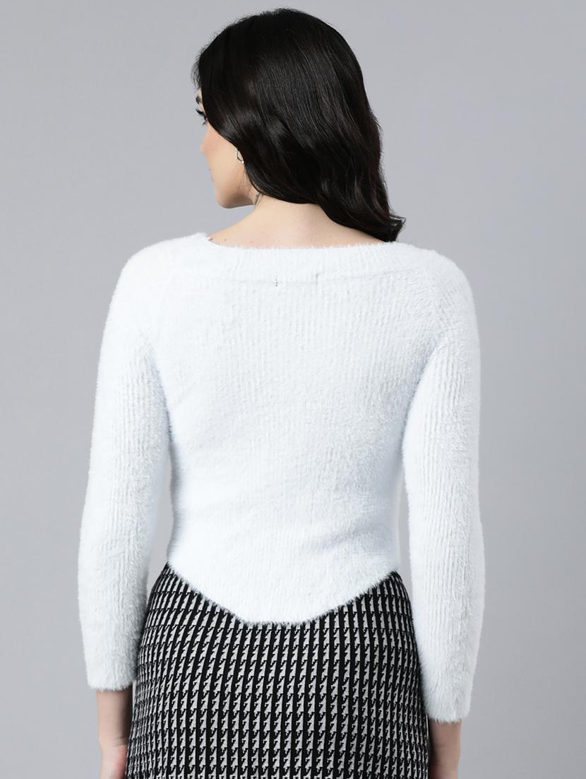 white acrylic regular top - 21023746 - Standard Image - 2
