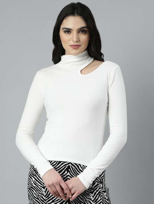 women white solids long sleeves top - 21023800 -  Standard Image - 0