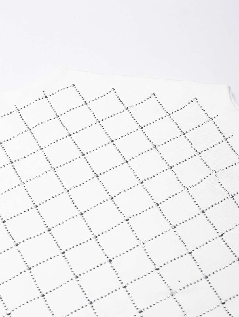 women white embellished long sleeves top - 21023821 -  Standard Image - 7