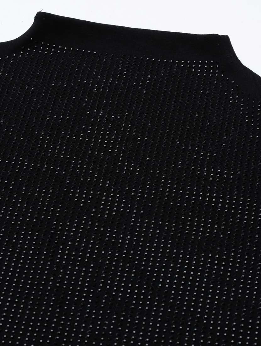 women black embellished long sleeves top - 21023826 -  Standard Image - 7