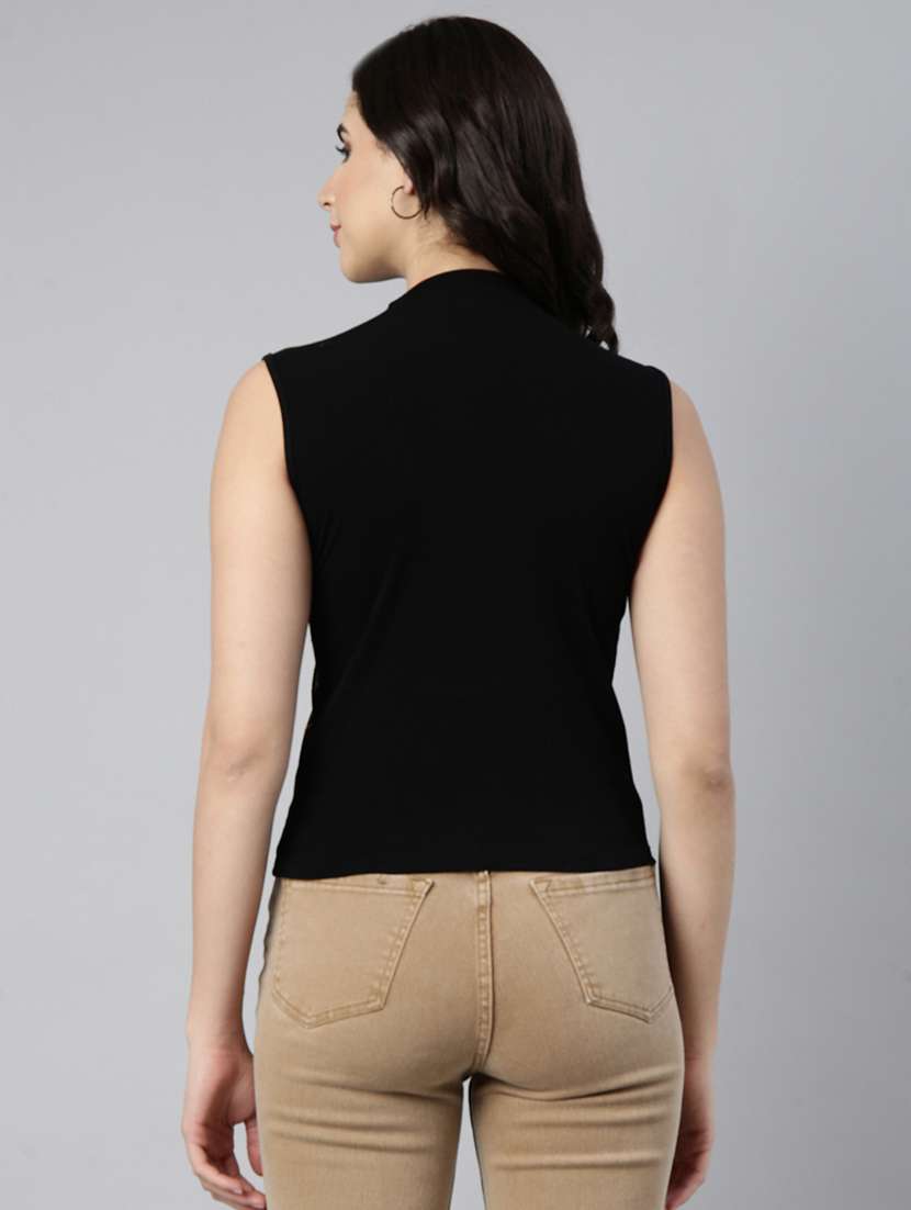 women black embellished sleeveless top - 21023828 -  Standard Image - 2