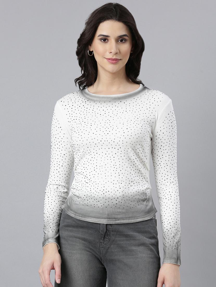 women white embellished long sleeves top - 21023834 -  Zoom Image - 0