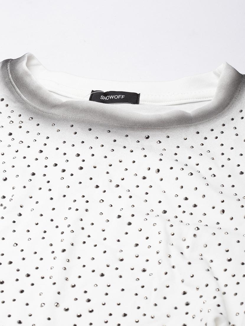 women white embellished long sleeves top - 21023834 - Standard Image - 7