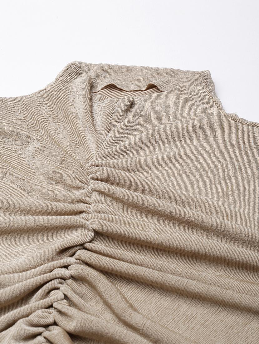 beige lycra regular top - 21023844 - Standard Image - 7