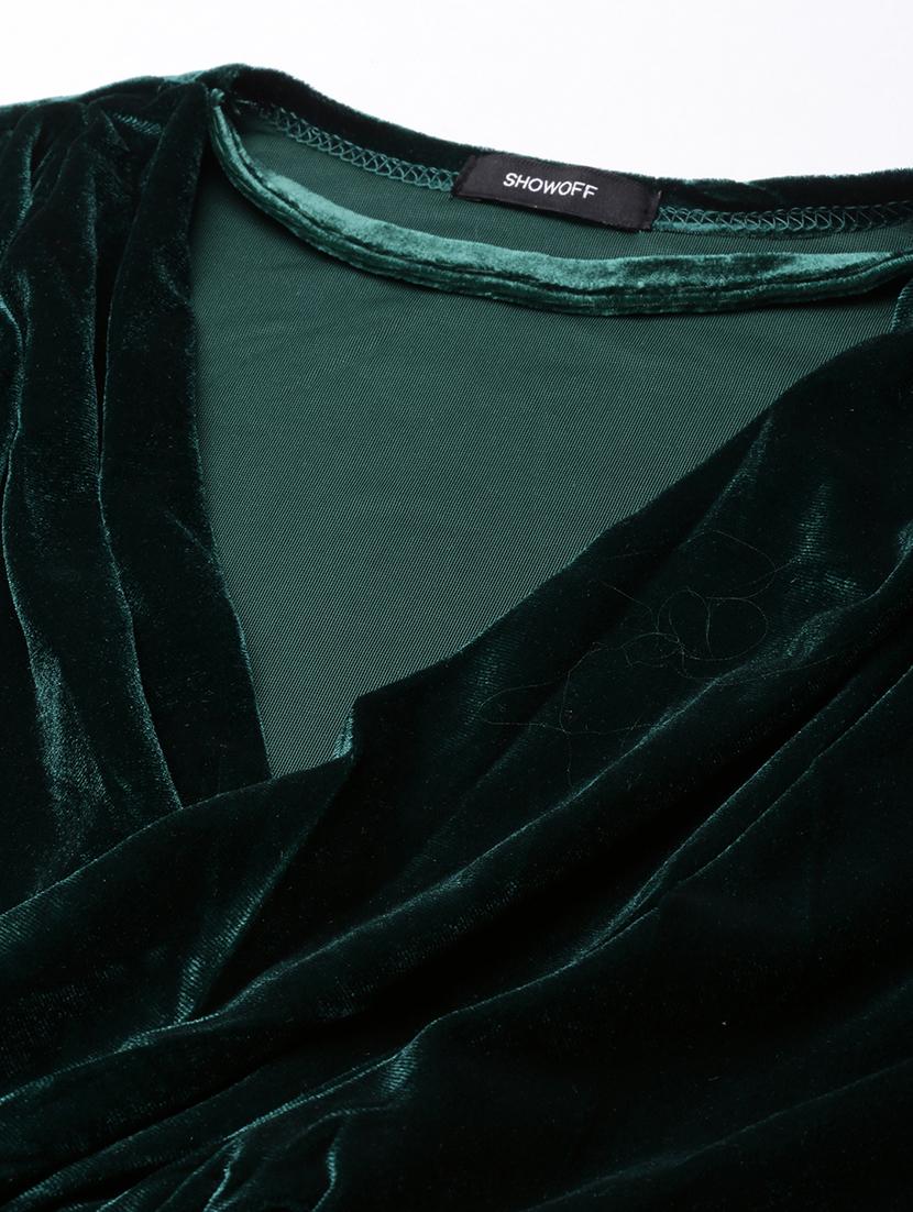 women green solids long sleeves top - 21023846 - Standard Image - 7