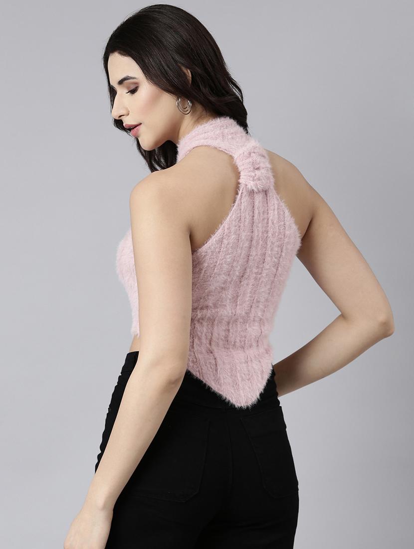peach acrylic crop top - 21023850 - Standard Image - 2