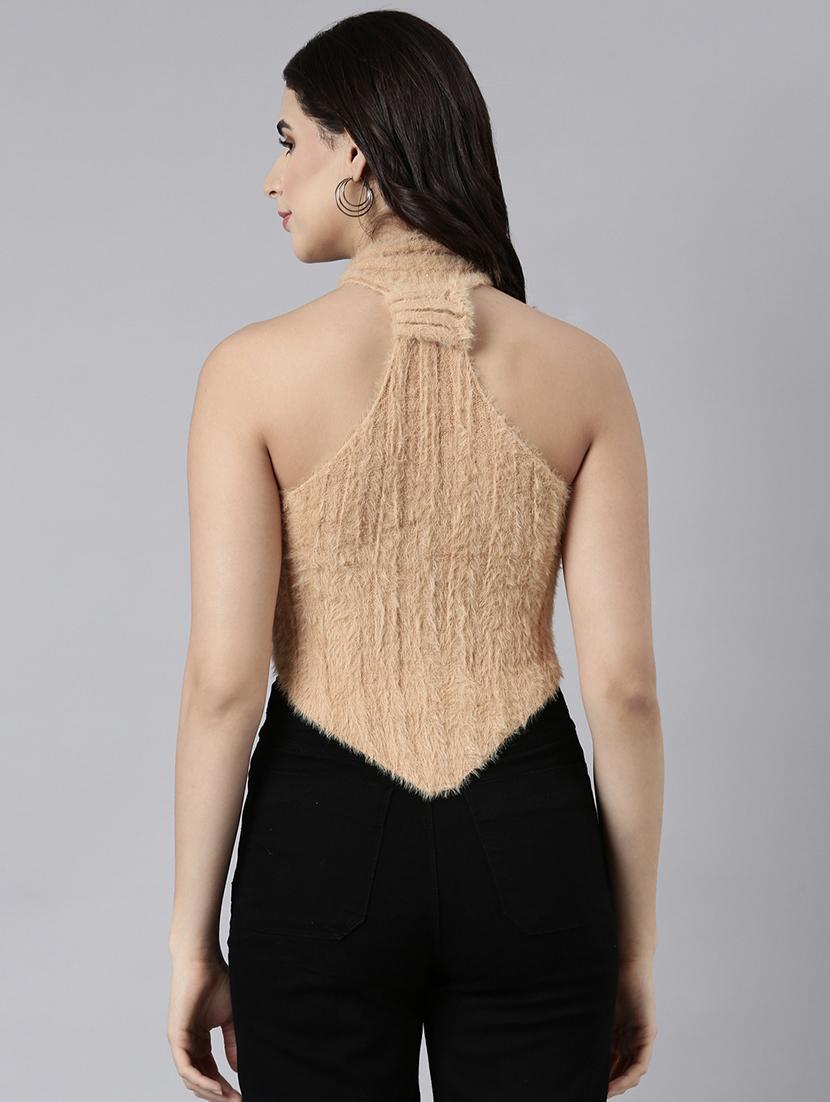 mustard acrylic crop top - 21023852 - Standard Image - 2
