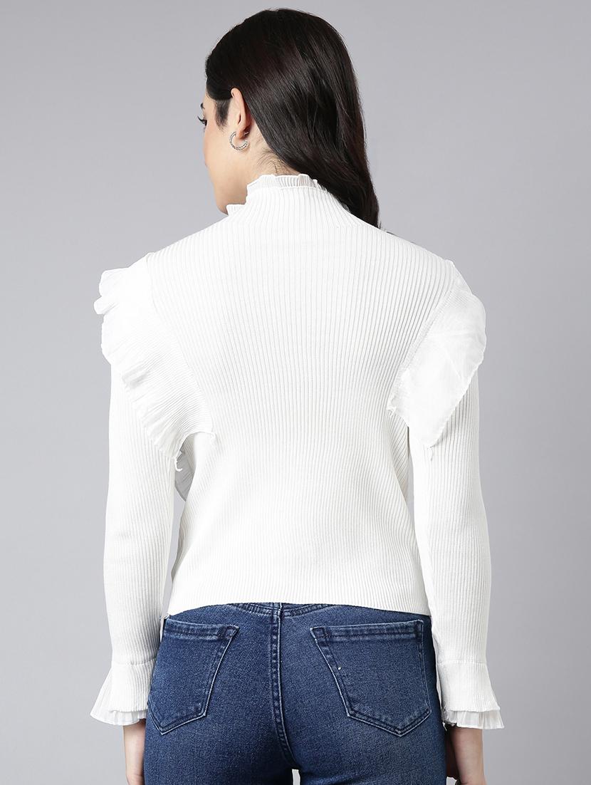 off white acrylic regular top - 21023874 - Standard Image - 2