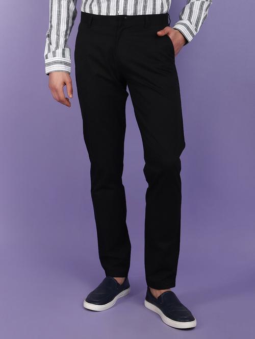 men solid ankle length chinos  - 21024012 -  Standard Image - 0
