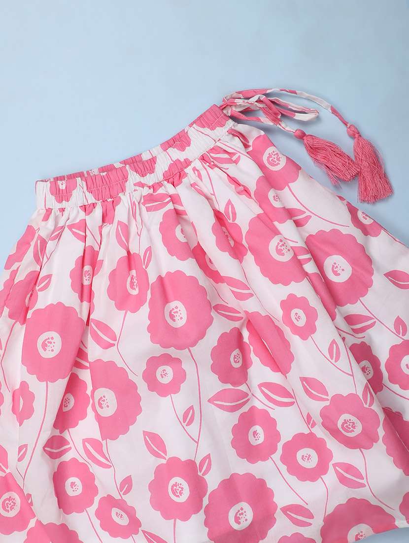 girls printed skirt top set - 21024449 -  Standard Image - 2