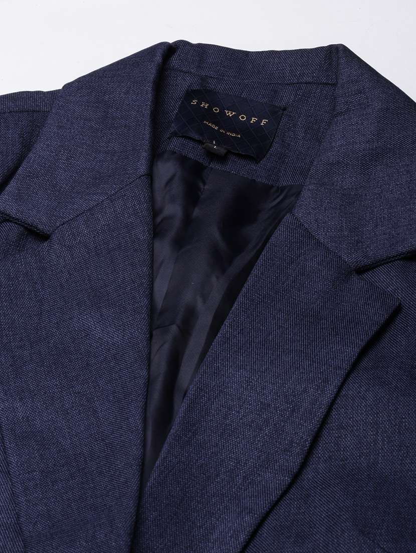 women solids lapel collar single breasted blazer - 21025197 -  Standard Image - 7