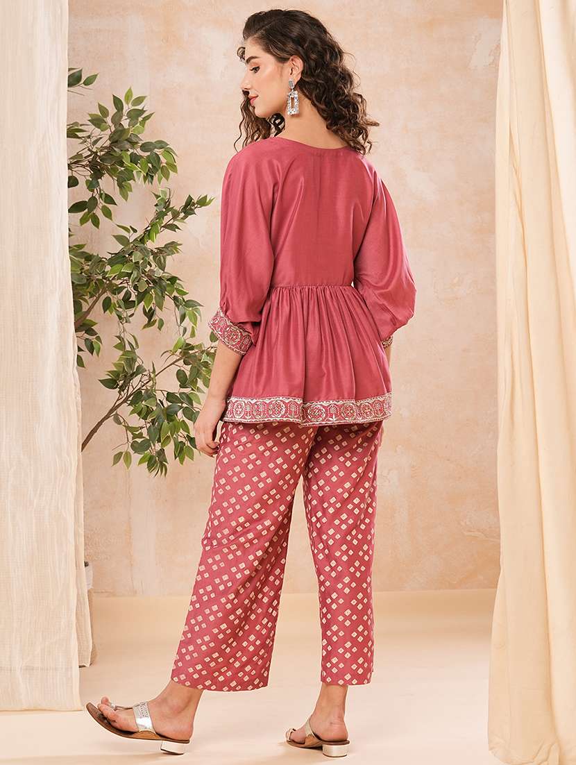 pink printed co-ord set - 21025255 - Standard Image - 2